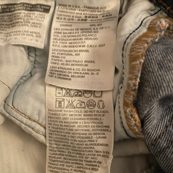Levis Jeans - Size 27, Made in USA - Picture 5 of 8